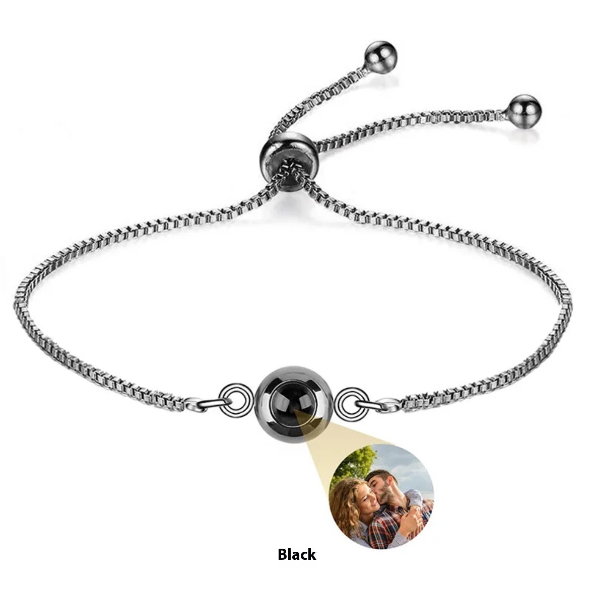 S925 Silver “I Love You” Nano-Projection Bracelet