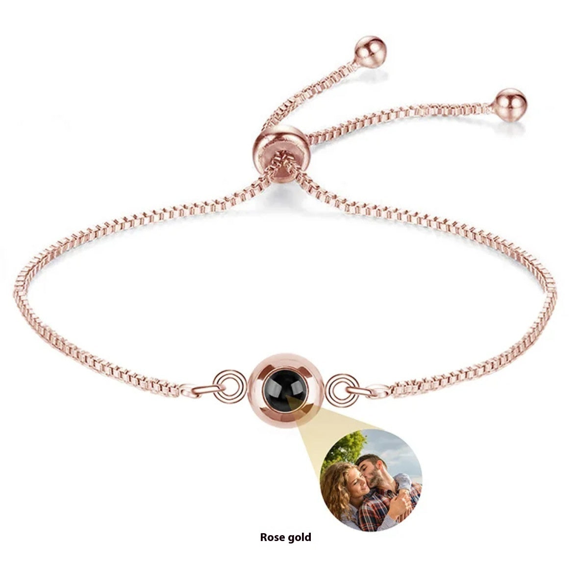 S925 Silver “I Love You” Nano-Projection Bracelet