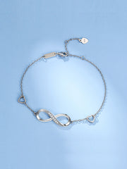 Sterling Silver Infinity Bracelet – Elegant Symbolic Design
