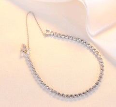 S925 Sterling Silver Bracelet with AAA Zircon