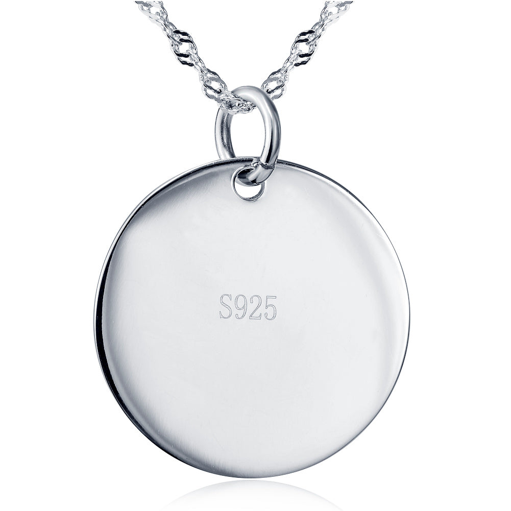 “I Love You to the Moon & Back” Pendant Necklace - S925 Sterling Silver
