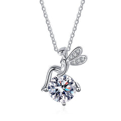 Moissanite 925 Sterling Silver FARCENT Necklace - Elegant Sparkle