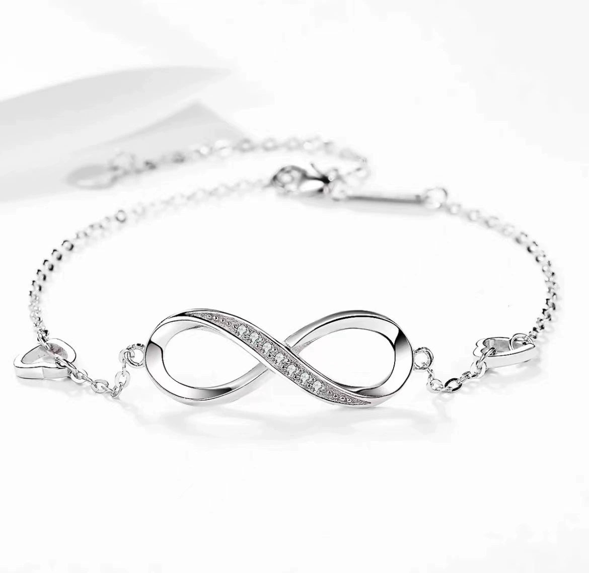 Sterling Silver Infinity Bracelet – Elegant Symbolic Design
