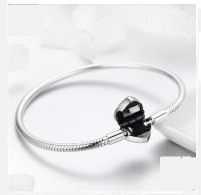 S925 Sterling Silver Platinum-Plated Personality Bracelet