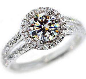 Elegant White Gold-Plated Ring