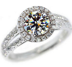 Elegant White Gold-Plated Ring
