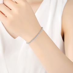 S925 Sterling Silver Bracelet with AAA Zircon