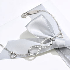 Sterling Silver Infinity Bracelet – Elegant Symbolic Design