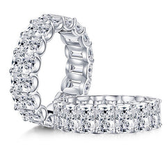 S925 Sterling Silver High-Carbon Diamond Simulated Ring