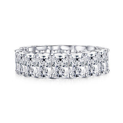 S925 Sterling Silver High-Carbon Diamond Simulated Ring